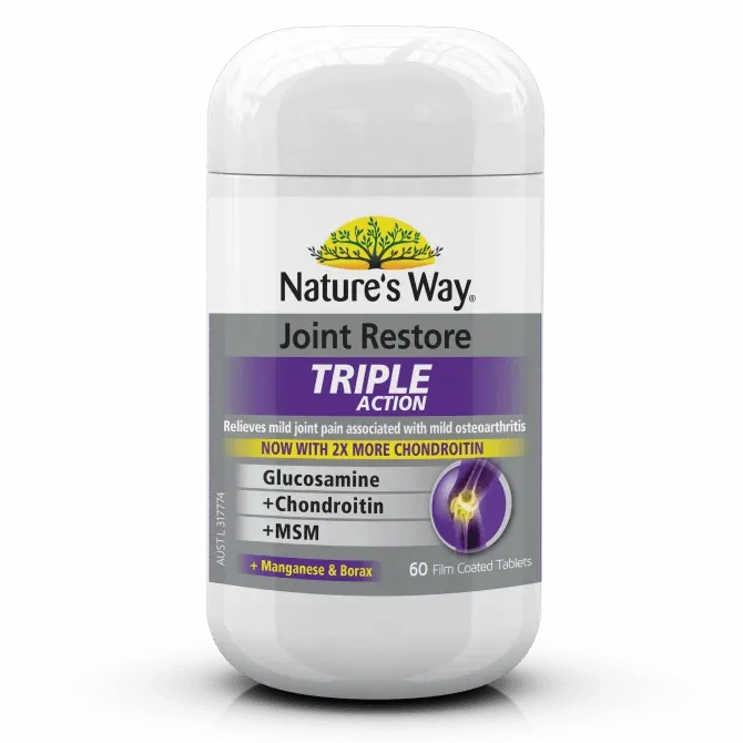 Natures Way Joint Restore Triple Action 60 Tablets