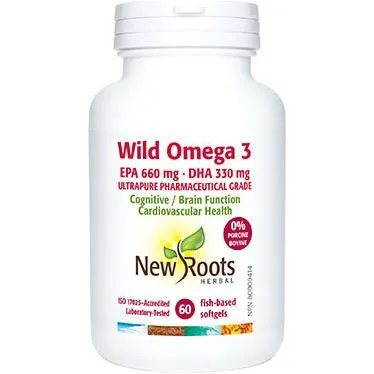 New Roots Wild Omega 3 EPA 660 mg DHA 330 mg