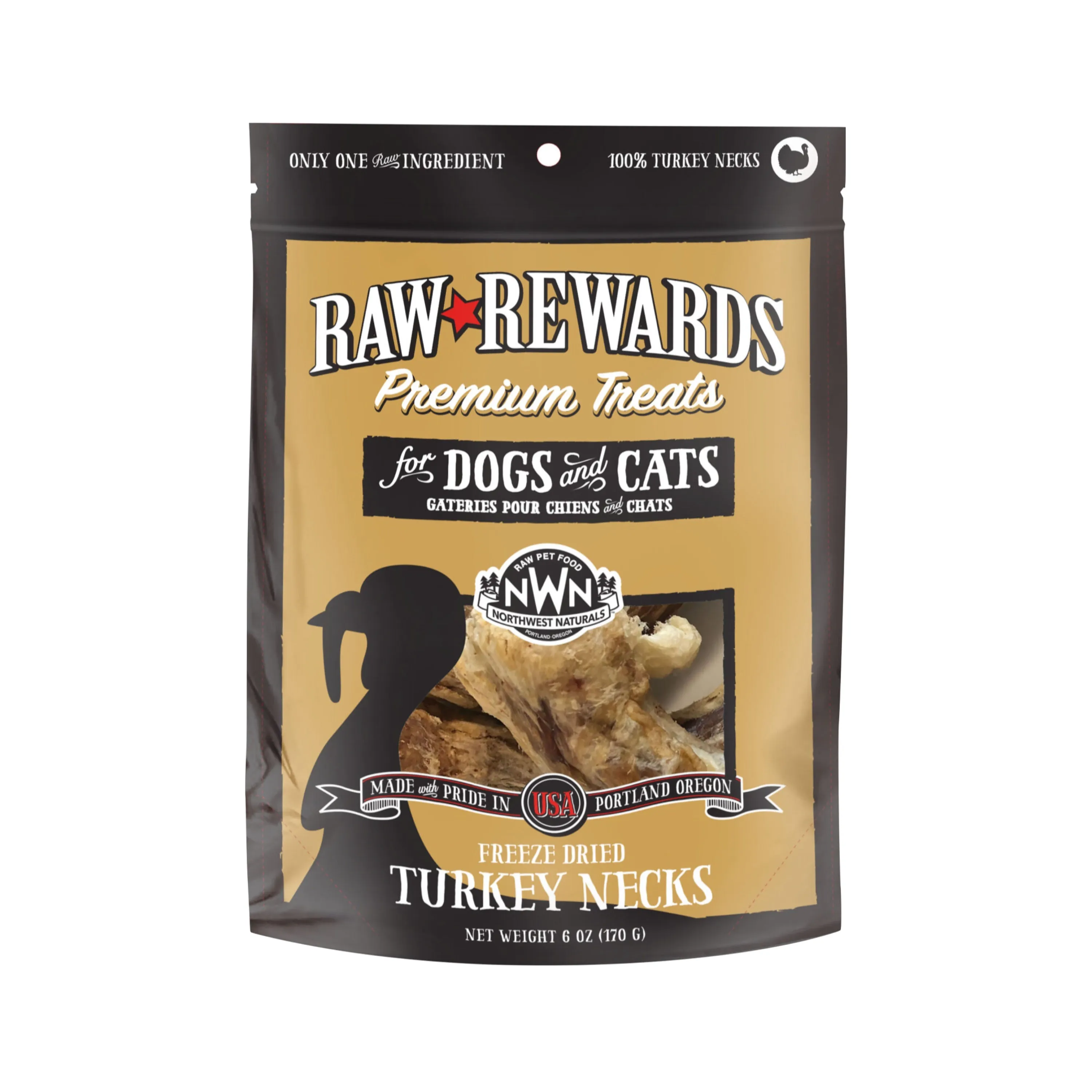 Northwest Naturals Freeze-Dried Turkey Neck Chews 6oz