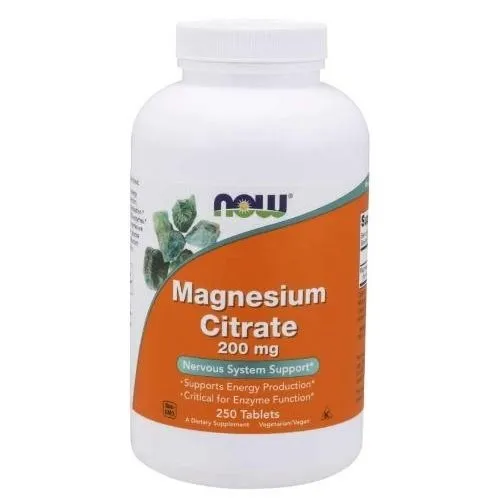 Now - magnesium citrate 200mg (tablets)