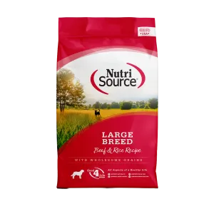 NutriSource Large Breed Adult Beef & Rice Formula Dry Dog Food