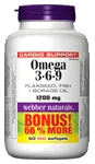 Omega 3-6-9, Flaxseed, Fish, Borage Oil, 1200 mg, 90 softgels/90 60 softgels