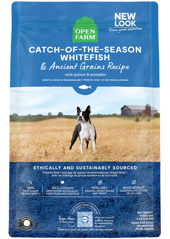 Open Farm Catch-of-the-Season Whitefish & Ancient Grains, Dry Dog Food