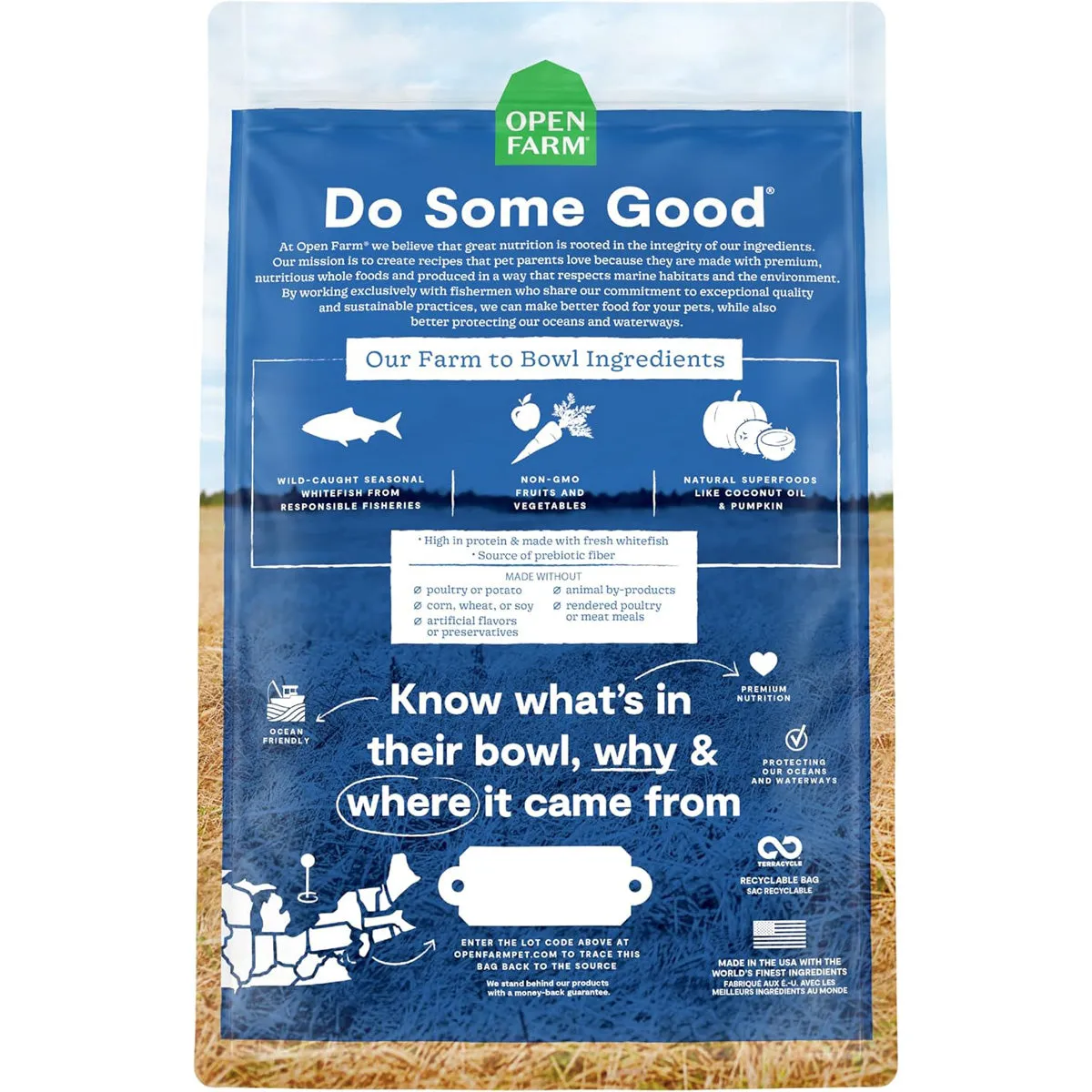 Open Farm Catch-of-the-Season Whitefish Grain-Free Dry Dog Food 4lb