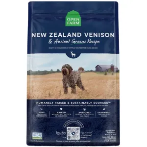 Open Farm New Zealand Venison & Ancient Grains Dry Dog Food 22lb