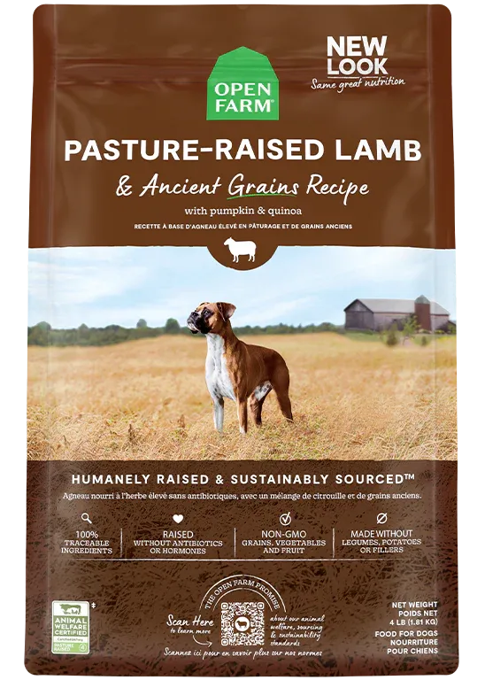 Open Farm Pasture-Raised Lamb & Ancient Grains , Dry Dog Food