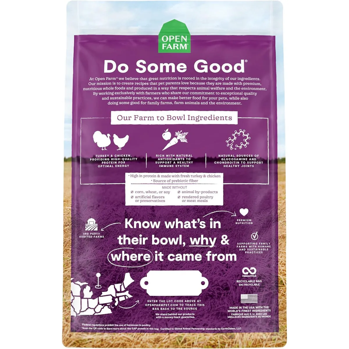 Open Farm Senior Grain-Free Dry Dog Food 4lb