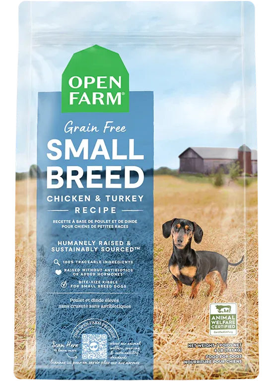 Open Farm - Small Breed Chicken & Turkey - Dry Dog Food - 4 lb