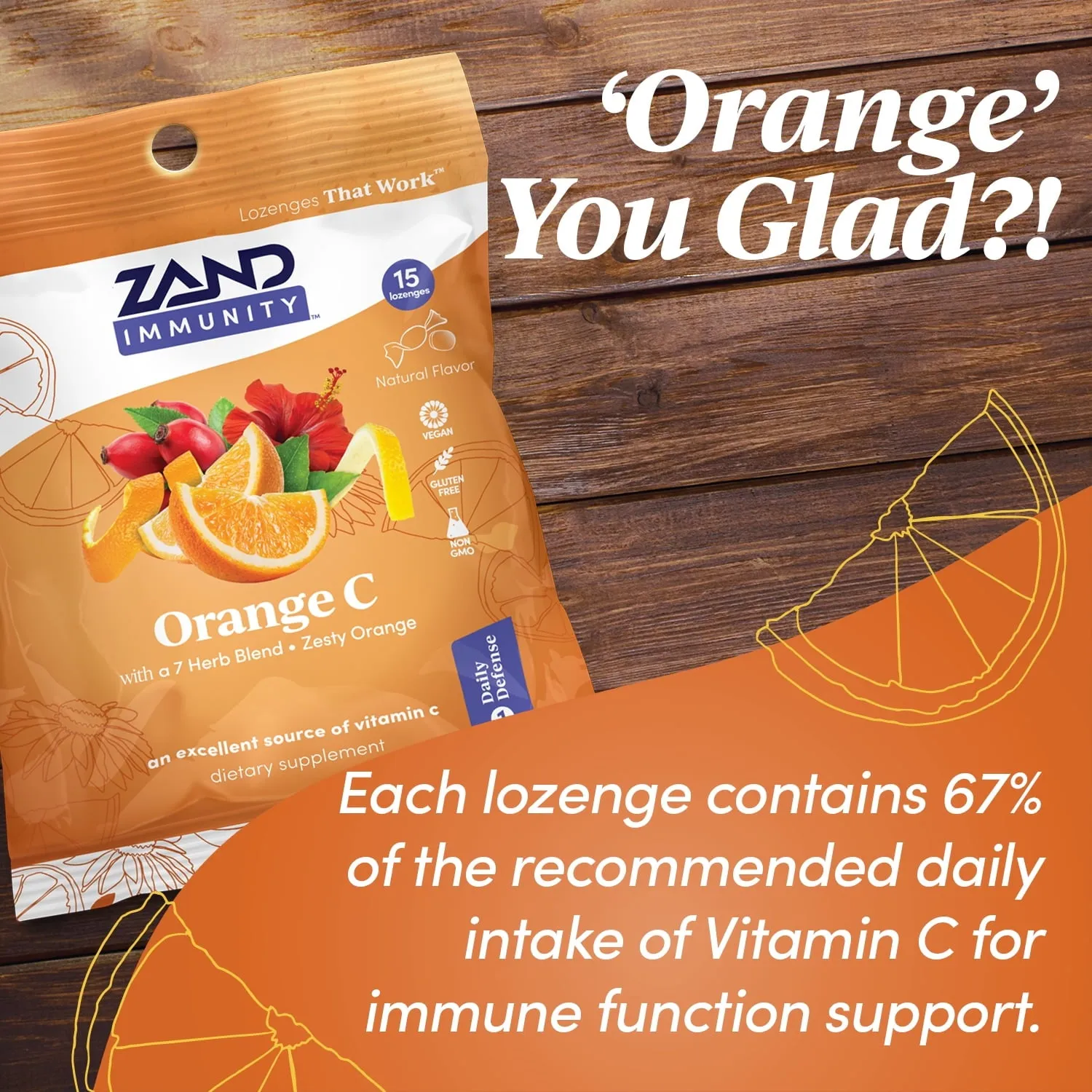 Orange C Immunity Lozenges