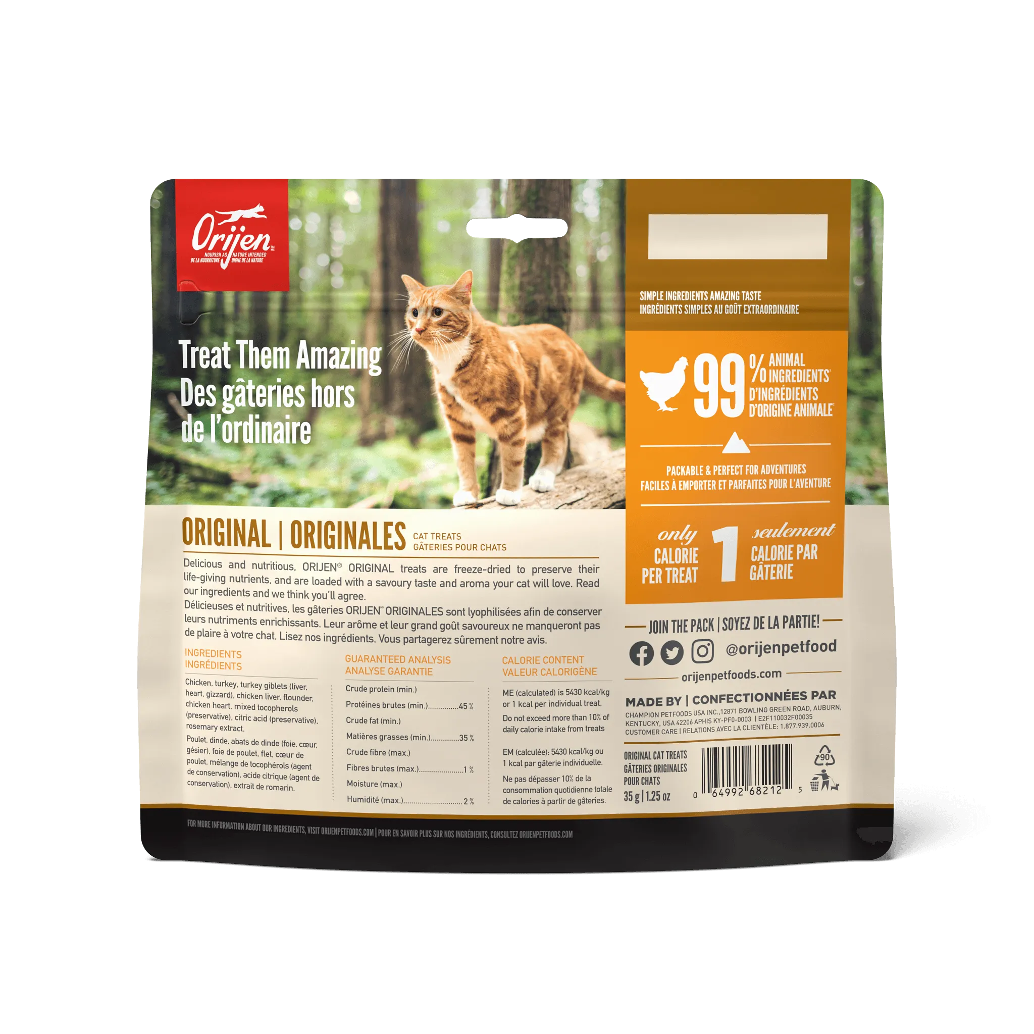 Orijen Freeze-Dried Cat Treats Original