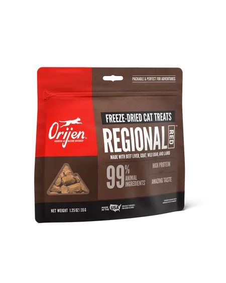 Orijen Freeze-Dried Cat Treats - Regional Red Recipe 1.25oz