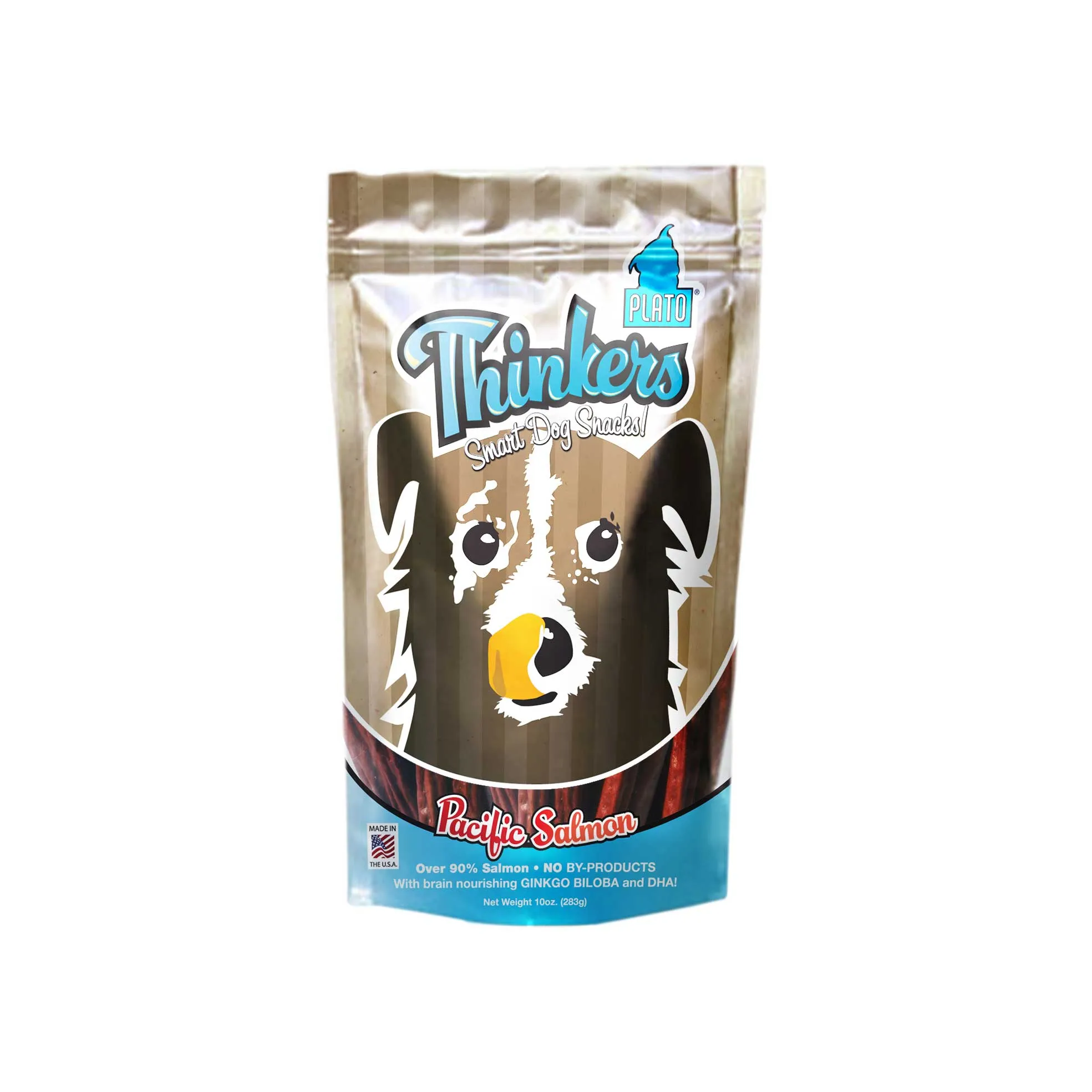 Plato Thinkers Pacific Salmon Sticks Dog Treats 10oz