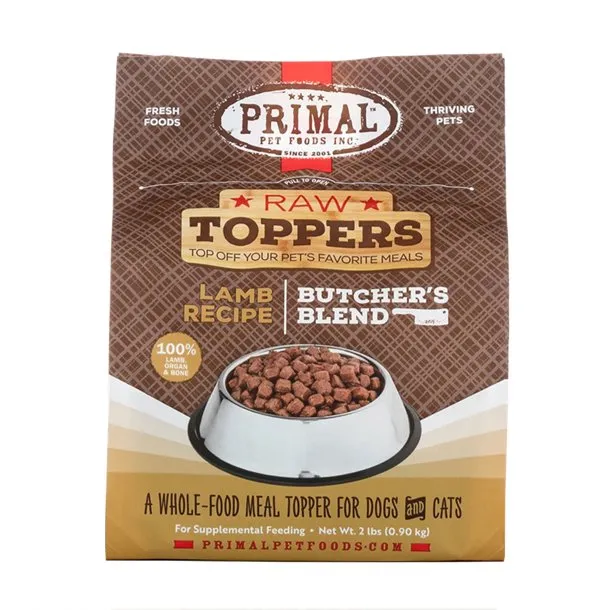 Primal Butcher's Blend Raw Topper Lamb Recipe 2lb