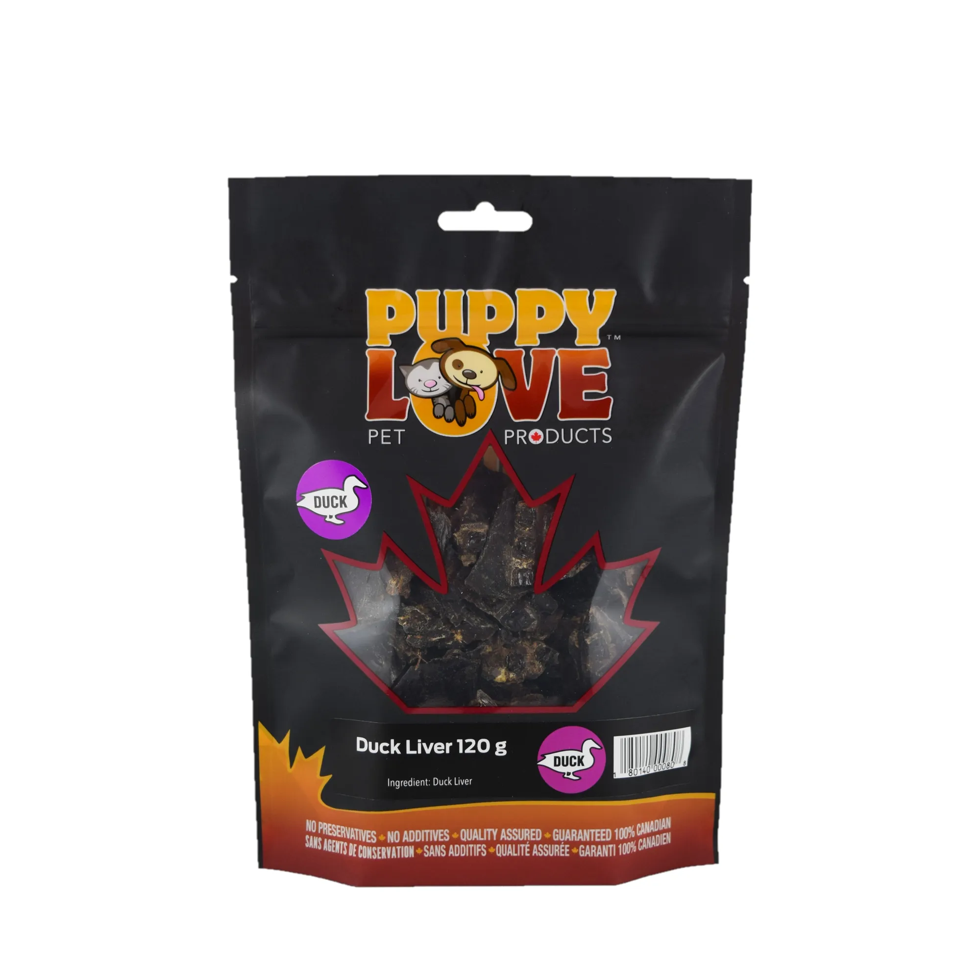 Puppy Love Duck Liver 120g