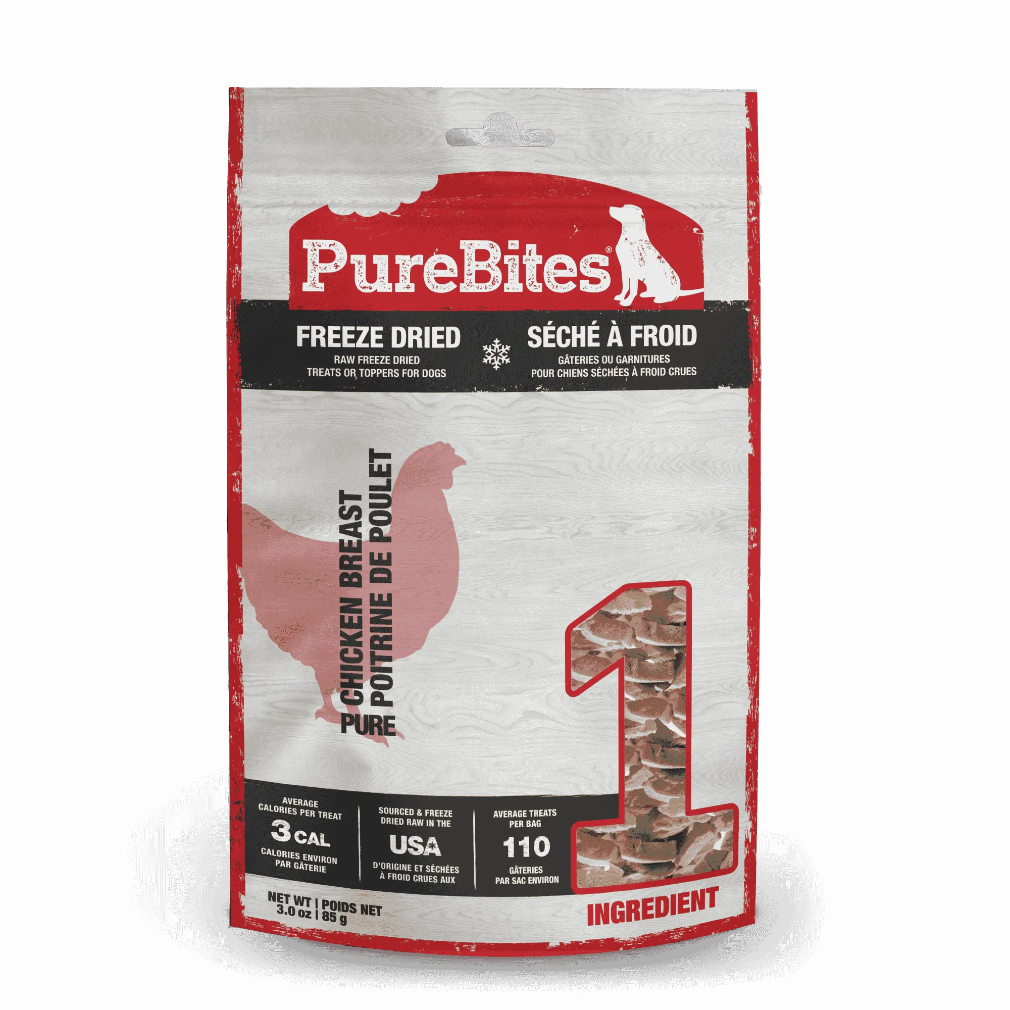 PureBites Freeze-Dried Dog Treats, Chicken Breast Recipe