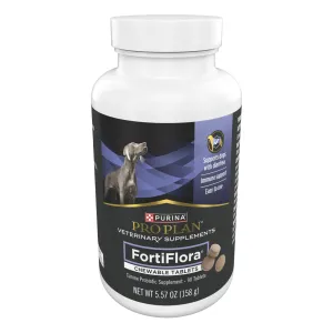 Purina Pro Plan Veterinary Supplements FortiFlora Chewable Dog Probiotic Supplement Tablets  - 90 ct. Canister