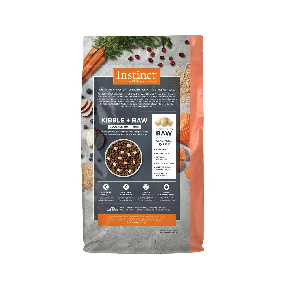 Raw Boost All Life Stages Whole Grain Kibble   Raw Dog Dry Food - Salmon & Brown Rice