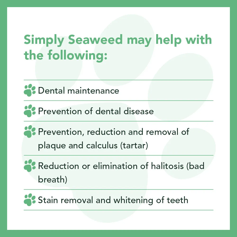 Simply Seaweed 40g | Natural Dental Care for Dogs & Cats