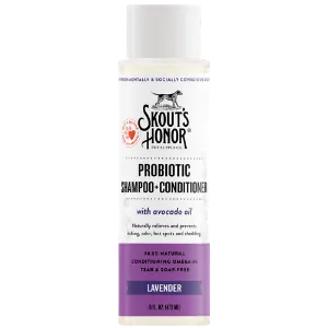 Skout's Honor Probiotic Pet Shampoo Plus Conditioner Lavender 16-oz