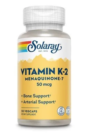 Solaray Vitamin K2 Menaquinone 7 30 VegCap