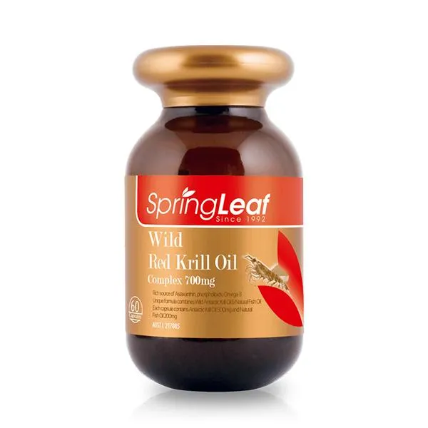 Spring Leaf Premium Wild Red Krill Oil Complex 700mg