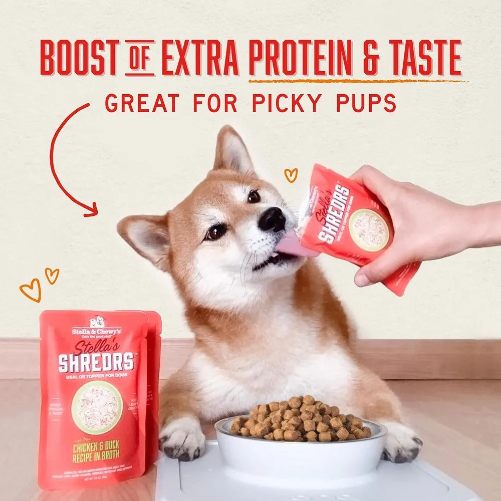 Stella's Shredrs Chicken Recipe in Broth Dog Pouch