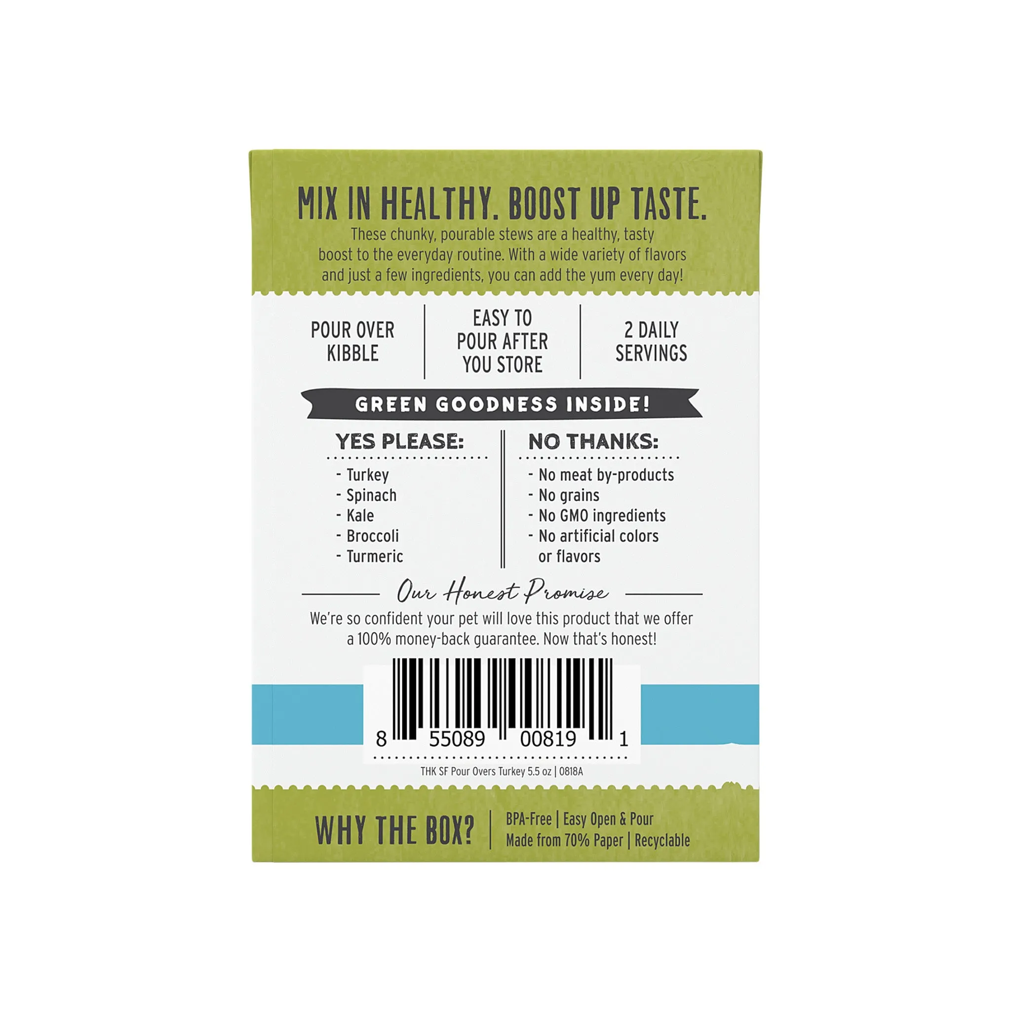 The Honest Kitchen Superfood Bone Broth Pour Overs and Meal Enhancer for Dogs