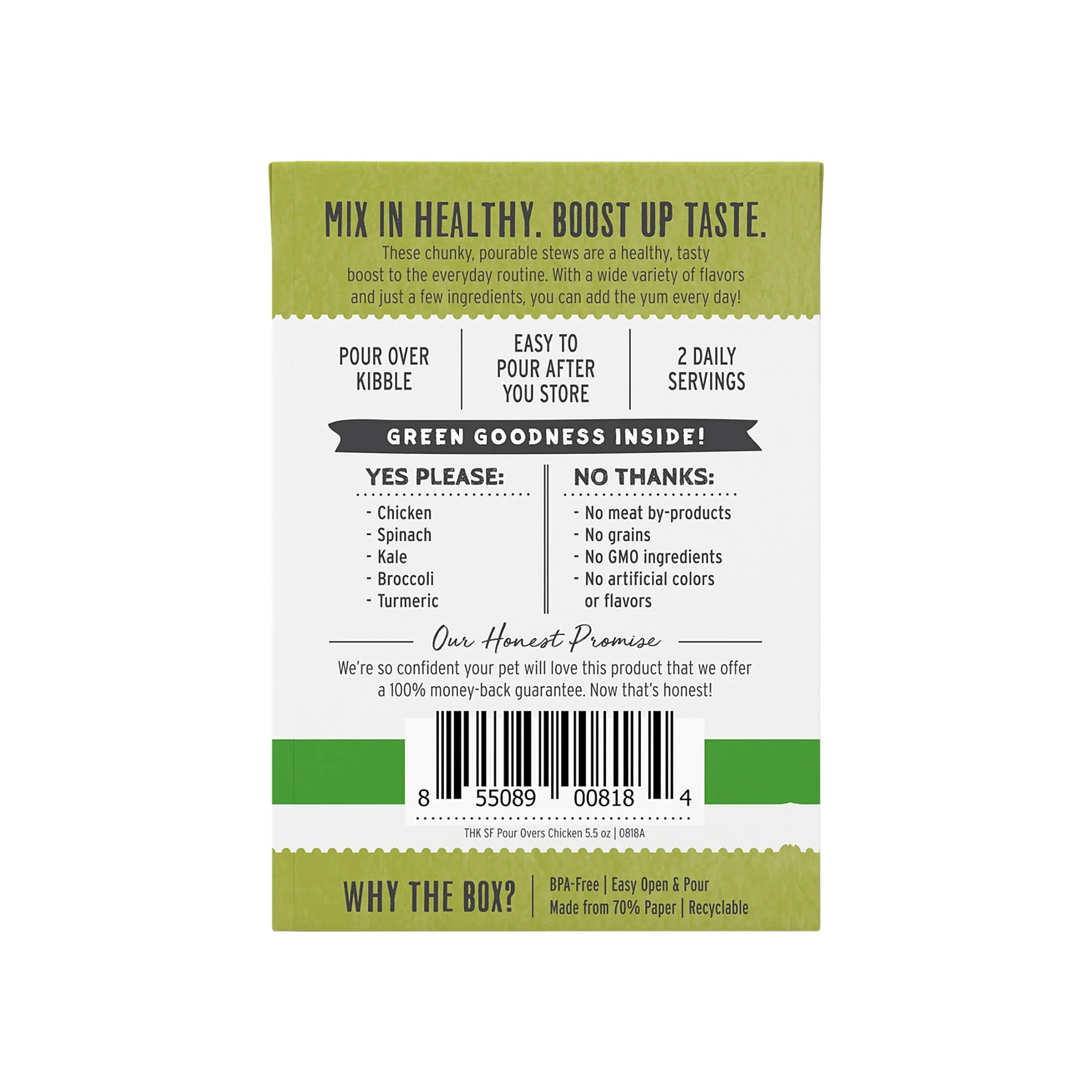 The Honest Kitchen Superfood Bone Broth Pour Overs and Meal Enhancer for Dogs