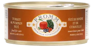 Turkey & Pumpkin Pate Wet Cat Food from Fromm, 5.5oz can