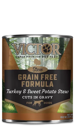 Victor Pet Food Grain Free Formula Turkey and Sweet Potato Cuts in Gravy