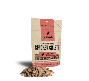 Vital Essentials freeze Dried Chicken Giblets for Cats 1oz