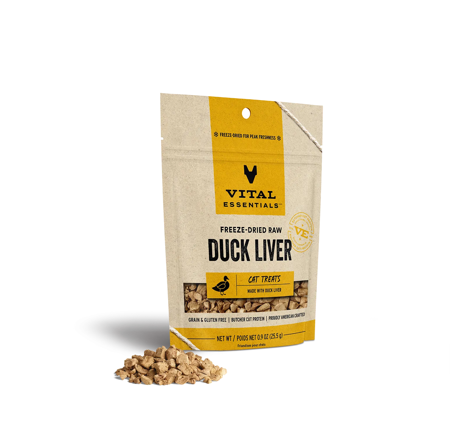 Vital Essentials Freeze-Dried Duck Liver Cat Treats