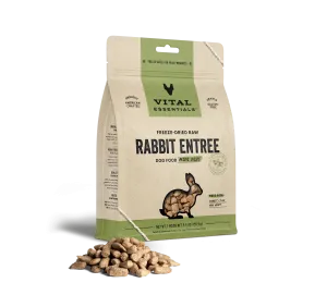 Vital Essentials Freeze Dried Rabbit  Entree 5.5 oz.