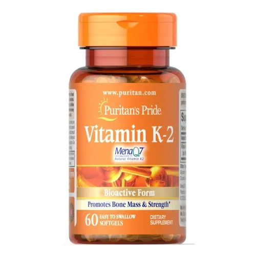 Vitamin K-2 (MenaQ7) 60 Softgels By Puritan's Pride