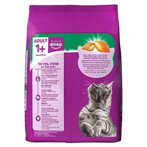 Whiskas Dry Cat Food, Tuna flavour for Adult cats ( 1 year) – 3 kg Pack