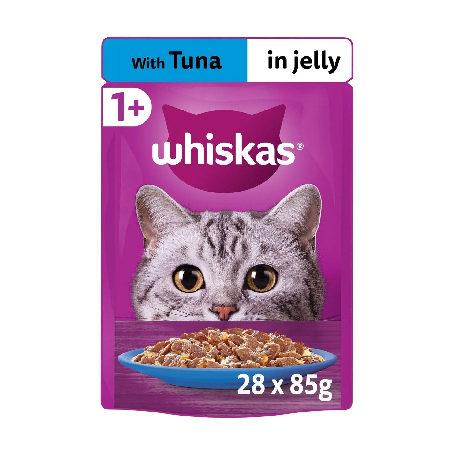 Whiskas Pouch 1  Tuna In Jelly 28x85g