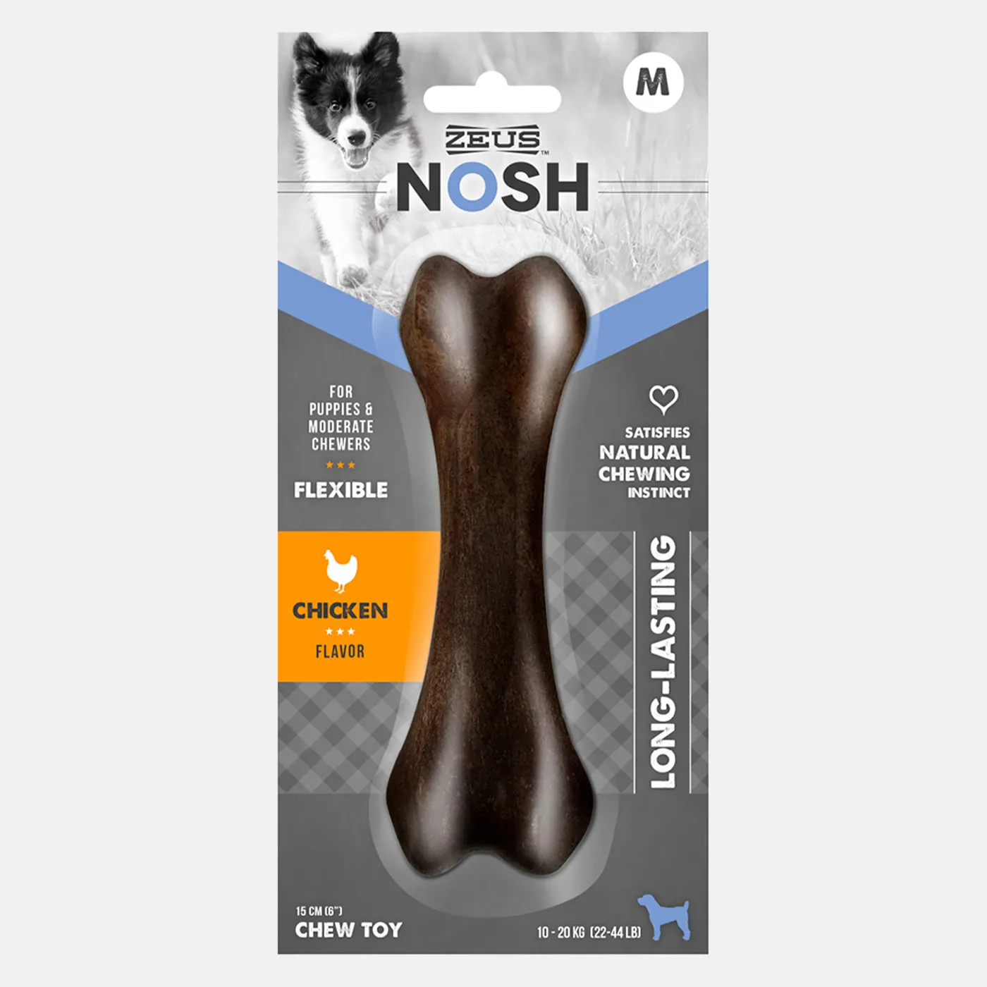 Zeus Nosh Flexible Chicken Chew Bone