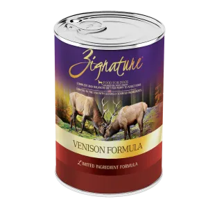 Zignature® Venison Formula, Wet Dog Food, 13-oz Case of 12