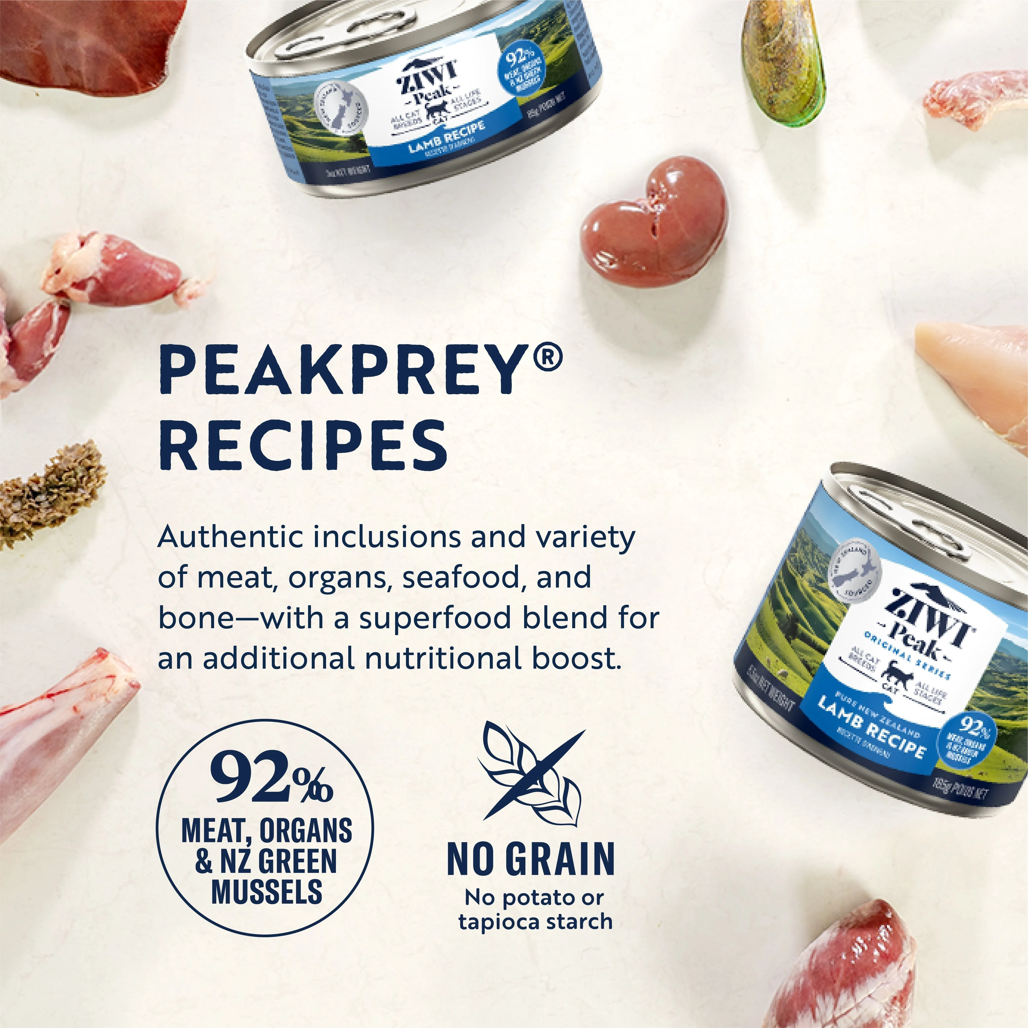 ZIWI Peak Wet Lamb Recipe Cat Food 85g^^^