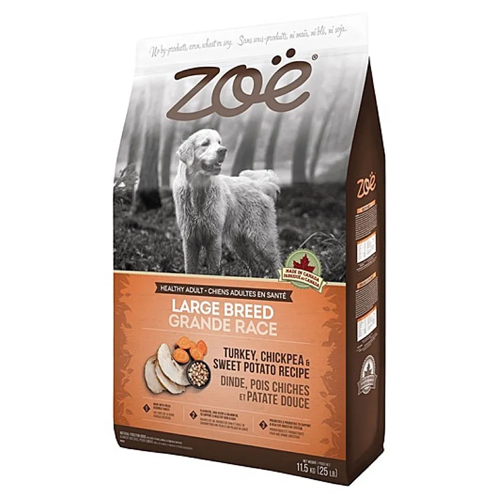 Zoe Turkey, Chickpea & Sweet Potato Recipe Large Breed Dry Dog Food 11.5kg